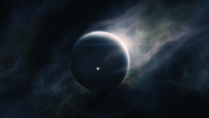 A view of Requiem with one of its portals open.
