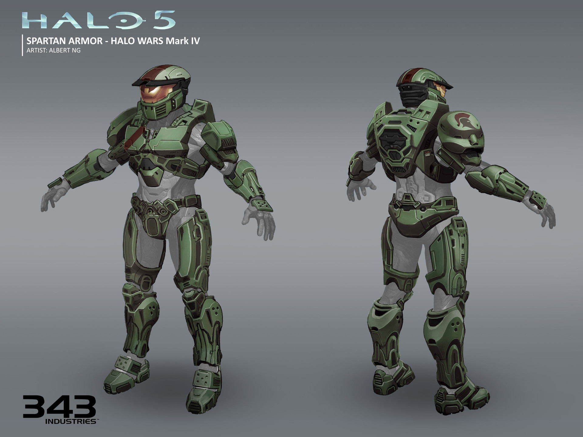 What armor color in Halo 5 is most similar to the canonical 