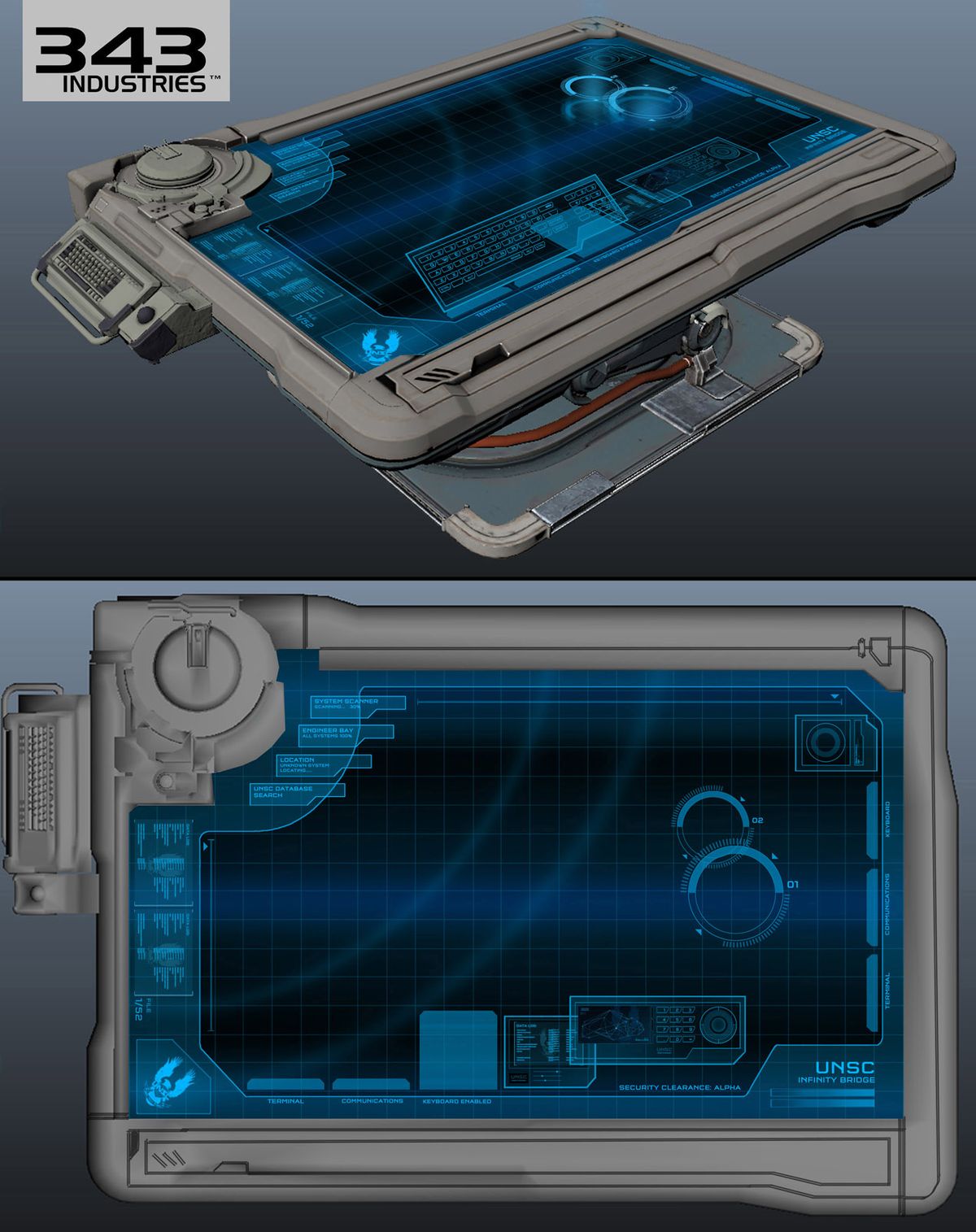 File H4 Concept Infinity Holotable jpg Halopedia The Halo Wiki